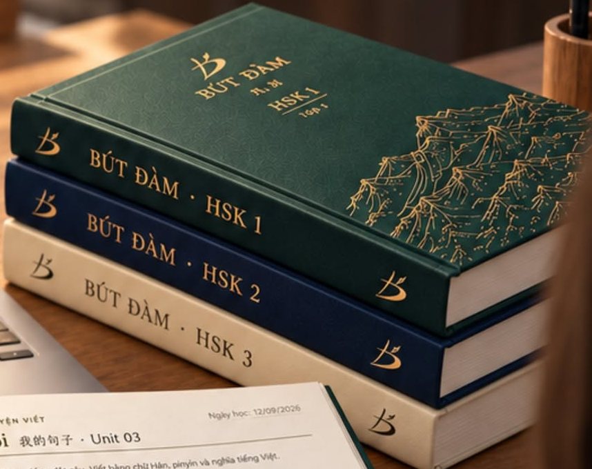 Ba quyển Bút Đàm HSK 1, HSK 2, HSK 3